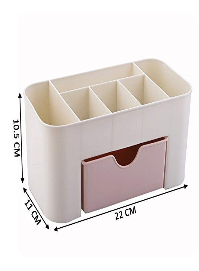 MEZON صندوق تخزين مستحضرات التجميل من ميزون، صندوق مكياج مع درج - بلاستيك (متعدد الألوان) - Image 2